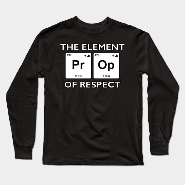 The Elements Of Life - Respect Long Sleeve T-Shirt by Ultra Silvafine